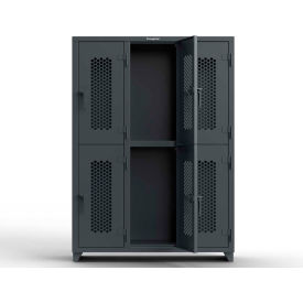 Strong Hold® 2-Tier 6 Door Extra HD Ventilated Locker 54