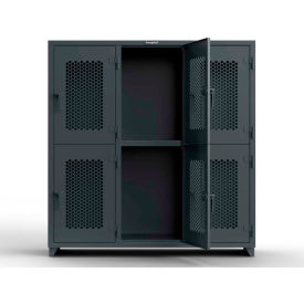 Strong Hold® 2-Tier 6 Door Ventilated Locker 72
