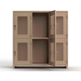 Strong Hold® 2-Tier 6 Door Extra HD Ventilated Locker 72