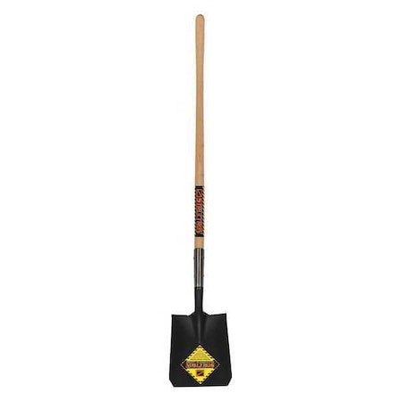 Square Point Shovel, Rear Rolled Step, 48 in L American Ash Wood Handle MPN:49342