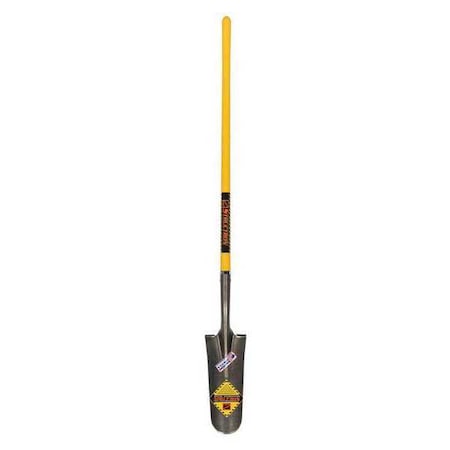 Drain Spade Shovel, 14 ga 14 in L Premium Fiberglass Handle MPN:49556