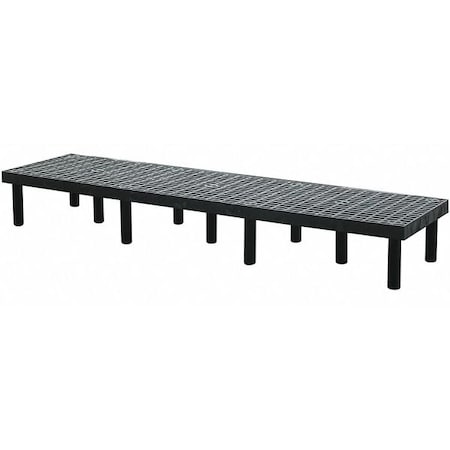 Dunnage Rack, 1400 lb., HDPE, 96 W x 24 D MPN:D9624