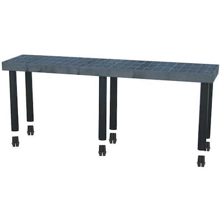 Add-On Plastic Shelving, Open Style, 16 in D, 66 in W, 24 in H, 1 Shelves, Black MPN:S6616A