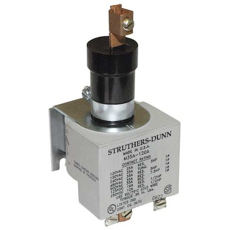 Mercury Contactor, SPST, 35A, 120VAC MPN:M35A-120VAC