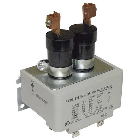 Mercury Contactor, DPST, 35A, 120VAC MPN:M35AA-120VAC