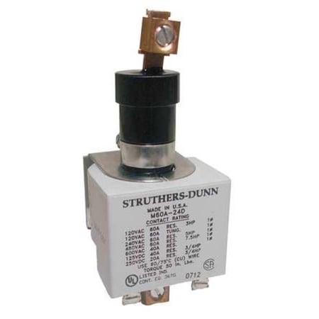 Mercury Contactor, SPST, 60A, 240VAC MPN:M60A-240VAC