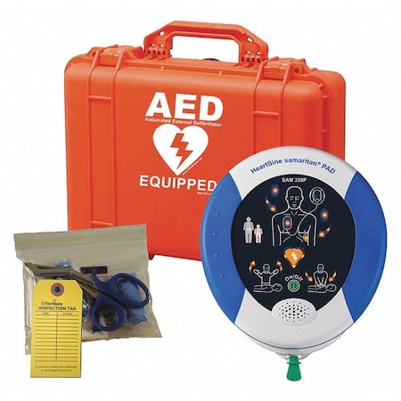 HeartSine samaritan 350P Semi-Auto w/Rugged Case Package MPN:HS001F-SP