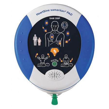 HeartSine samaritan 350P Semi-Auto AED w/Medical Oversight Package MPN:HS01X-MD