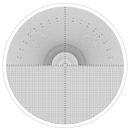 Optical Comparator Combination Grid/Radi MPN:OC-1-10X