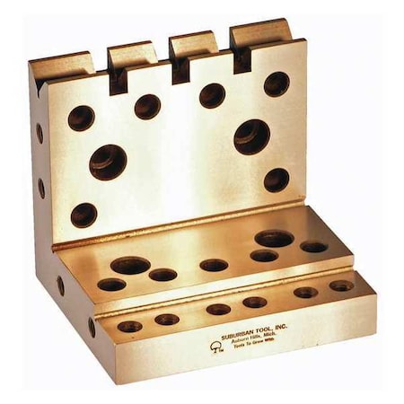 Angle Plate, 4 in. D, 4-1/2 in. H, Ground MPN:AP-445