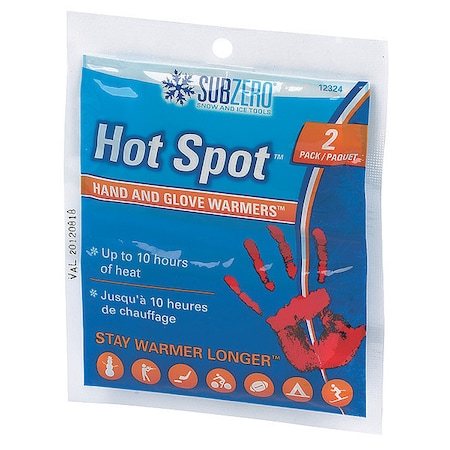 Hand Warmers, Up to 10 hr, Shake, 115 Degrees F Avg. Temp., 1 PR MPN:12324