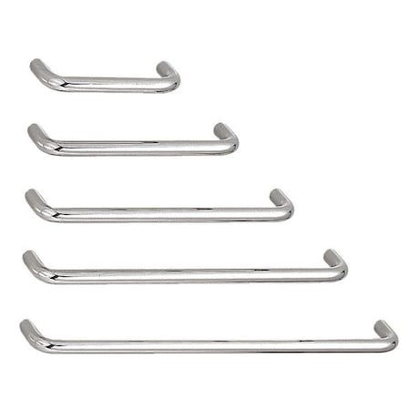 Pull Handle, 9 In. H, Satin, Threaded Holes MPN:SWF-690