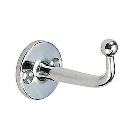 Hook, Silver, Stainless Steel, 2 9/16 in D MPN:FC-65