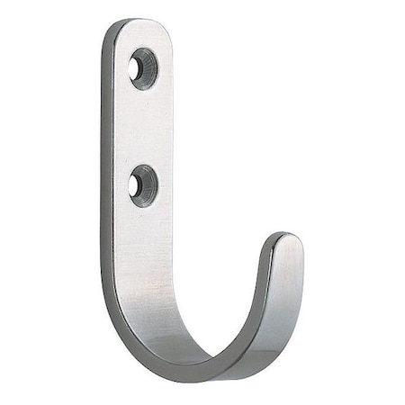 Hook, Silver, Stainless Steel, 1 11/16 in D MPN:HJT-70S