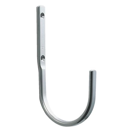 Hook, Silver, Stainless Steel, 4 11/32 in D MPN:JF-110