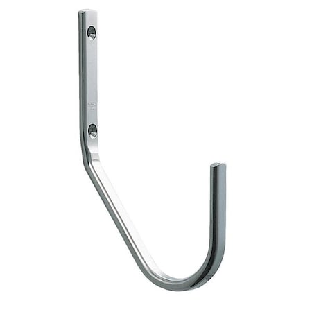 Hook, Silver, Stainless Steel, 4 23/32 in D MPN:JF-120