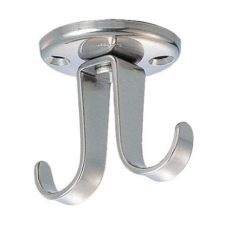 Hook, Silver, Stainless Steel, 1 17/32 in D MPN:RF-50