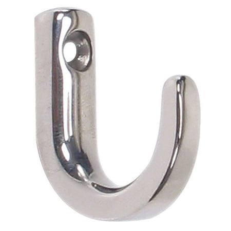 Hook, Silver, Stainless Steel, 1 3/16 in D MPN:TA-3L