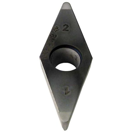 Diamond Turning Insert, Diamond, 2, VBGA, 2, CBN MPN:2NCVBGA222-BNC200