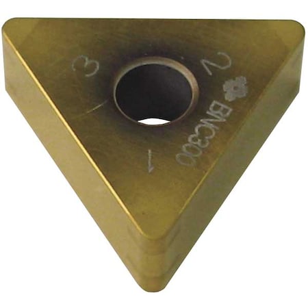 Triangle Turning Insert, Triangle, 3/8 in, TNGA, 0.0156 in, CBN MPN:6NCTNGA331-BNC300