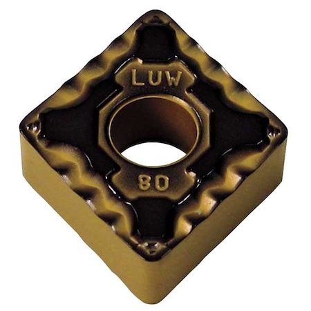 Diamond Turning Insert, Diamond, 1/2 in, CNMG, 3/64 in, Carbide MPN:CNMG433EMU-AC520U
