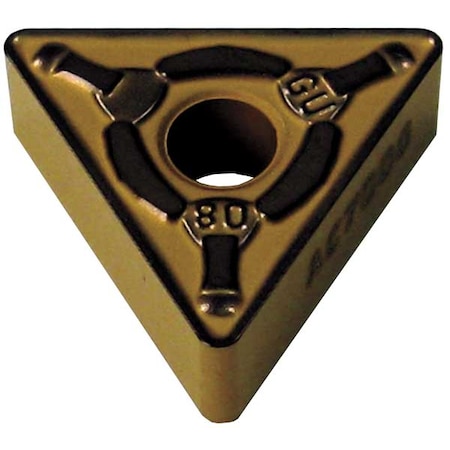 Triangle Turning Insert, Triangle, 1/2 in, TNMG, 0.0468 in, Carbide MPN:TNMG433EGU-AC700G