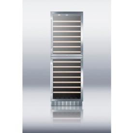 Summit-Wine Cellar W/Two Glass Doors 118 Bottle Capacity 23-5/8