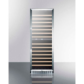 Summit-2-Zone Wine Cellar W/Glass Door 160 Bottle Capacity 23-5/8
