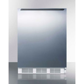 Summit ADA Freestanding Refrigerator Freezer w/ Horizontal Handle 5.1 Cu. Ft. Cap. White CT661WSSHHADA