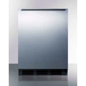 Summit Freestanding Counter Height Refrigerator Freezer w/ Brushed Handle 5.1 Cu. Ft. Cap. Black CT663BKSSHH