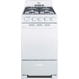 Summit-Range Gas 4 Burners 2.3 Cu. Ft. Spark Start White 23.5