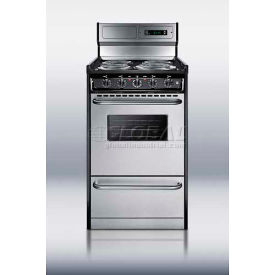 Summit-Deluxe 220V Electric Range Slim 20