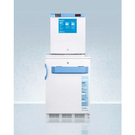 Accucold Medical Refrigerator-Freezer Stacked Combination 6.9 Cu.Ft. Capacity FF7LW-FS24LSTACKMED2