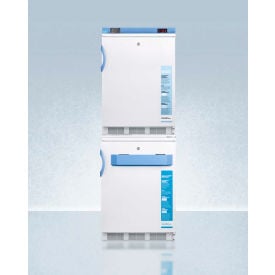 Accucold Medical Refrigerator-Freezer Stacked Combination 9.0 Cu.Ft. Capacity FF7LW-VT65MLSTACKMED2