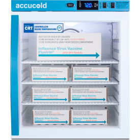 Accucold Compact Controlled Room Temperature Cabinet 1 Cu.Ft. Capacity Glass Door ARG1PV-CRT