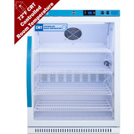 Accucold Upright Controlled Room Temperature Cabinet 6 Cu.Ft. Capacity Glass Door ARG61PVBIADA-CRT