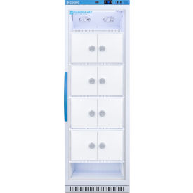 Accucold Upright Vaccine Refrigerator 15 Cu. Ft. Locker Shelves Glass Door ARG15PVLOCKER