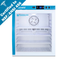 Accucold Compact Vaccine Refrigerator 1 Cu.Ft. Capacity Glass Door ARG1PV456