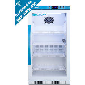 Accucold ADA Height Vaccine Refrigerator 2.83 Cu.Ft. Capacity Glass Door ARG31PVBIADA456
