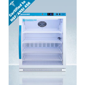 Accucold ADA Height Vaccine Refrigerator 6 Cu.Ft. Capacity 125 lb. Weight Glass Door ARG61PVBIADA456