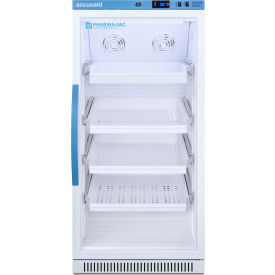 Accucold Upright Vaccine Refrigerator 8 Cu. Ft. Removable Drawers Shelf Glass Door ARG8PVDR