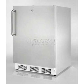 Summit -ADA Comp Built-In Undercounter Refrigerator Complete S/S Front Lock FF6LW7CSSADA