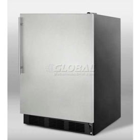 Summit FF6BKBI7FR - Built-In Undercounter All-Refrigerator BK SS Door Frame To Accept Custom Pane FF7BKSSHVADA