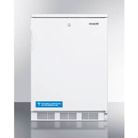 Summit Freestanding All Refrigerator W/Lock 5.5 Cu. Ft. White FF7LW