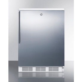 Summit Freestanding Refrigerator W/Lock 5.5 Cu. Ft. White FF7LWSSHV