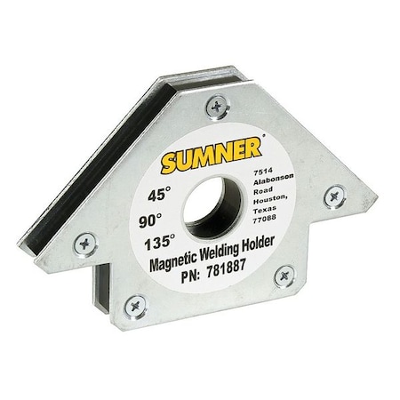 Magnetic Weld Angle, 6-11/32x4in, 90lb MPN:781887