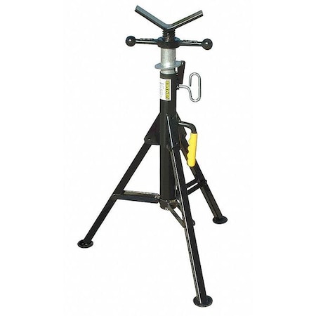 V-Head Pipe Stand For 24 in Metal Pipe, 2500 lb Load Capacity, Folding Leg MPN:3900