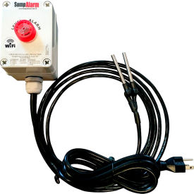 Sump Alarm High Water Alarm 120V 16' Conductivity Sensor Wi-Fi Enabled SA-120V-1L-16C-WIFI