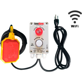 Sump Alarm High Water Alarm with Power On Light 120V 10' Float Wi-Fi Enabled SA-120V-2L-10F-WIFI