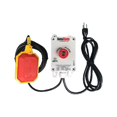 HighWaterAlarm, Audio, Visual, 120VAC, 10ft MPN:SA-120V-1L-10F-WIFI